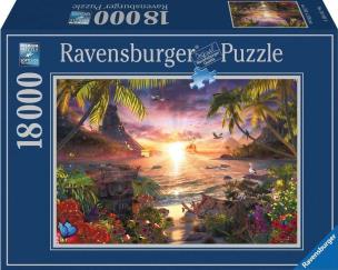 Opakowanie Puzzle 18000 Raj. Zachód słonca