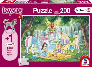 Opakowanie Puzzle 200 Schleich + Bayala Piknik elfów+ figurka