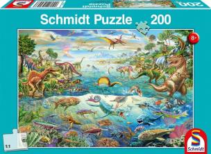 Puzzle 200 Świat dinozaurów G3. Wydawca: G3. Multiszop.pl Opakowanie Puzzle 200 Świat dinozaurów G3