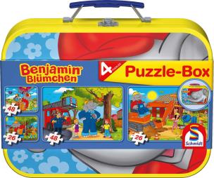 Opakowanie Puzzle 2x26 + 2x48 w walizce Słoń Benjamin G3