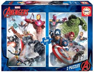 Opakowanie Puzzle 2x500 Avengers G3