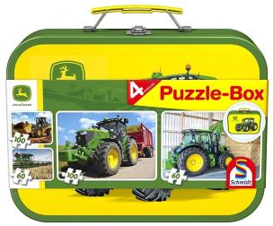 Puzzle 2x60 + 2x100 w walizce John Deere G3. Wydawca: G3. Multiszop.pl Opakowanie Puzzle 2x60 + 2x100 w walizce John Deere G3