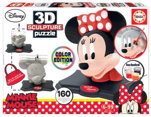Opakowanie Puzzle 3D 160 Myszka Minnie (rzeźba do pomalowania