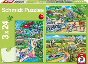 Opakowanie Puzzle 3x24 Dzień w zoo G3