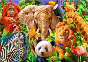 Opakowanie Puzzle 500 Zwięrzetą świata