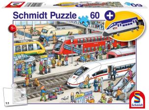 Opakowanie Puzzle 60 Dworzec kolejowy + zawieszka na bagaż G3