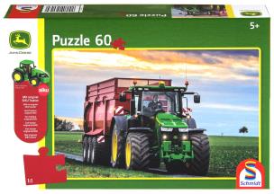 Opakowanie Puzzle 60 John Deere Traktor 8370R + zabawka G3