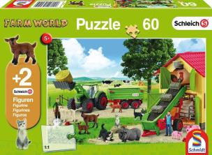 Opakowanie Puzzle 60 Schleich Zbiór siana + 2 figurki G3