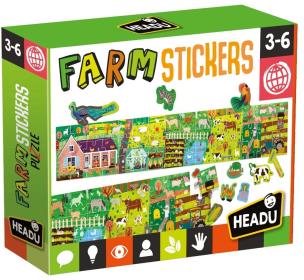 Opakowanie Puzzle Farma z naklejkami HEADU
