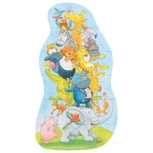 Opakowanie Puzzle Piramida Zwierząt 17 elementów
