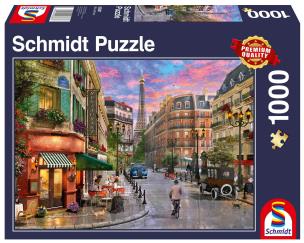 Opakowanie Puzzle PQ 1000 Ulica prowadząca do Wieży Eiffla G3