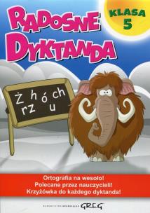 Okładka książki Radosne dyktanda - klasa 5 GREG