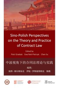 Okładka książki Sino-Polish Perspectives on the Theory and Practice of Contract Law