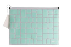 Opakowanie Teczka B4 PP z suwakiem Trend Green HAPPY COLOR