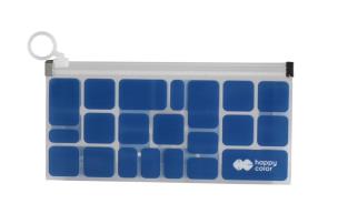 Opakowanie Teczka B6 PP z suwakiem Trend Blue HAPPY COLOR