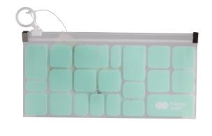 Opakowanie Teczka B6 PP z suwakiem Trend Green HAPPY COLOR