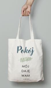 Opakowanie Torba bawełniana eco - Pokój mój daję wam