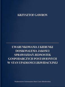 Okładka książki Uwarunkowania i kierunki doskonalenia jakości..