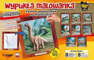 Opakowanie Wypukła malowanka - Dinozaury Zestaw 8 wzorów