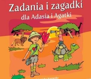 Okładka książki Zadania i zagadki dla Adasia i Agatki