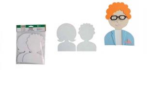 Opakowanie Zestaw kształtów kartonowych Face 10szt