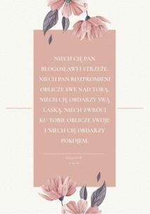 Opakowanie A Kartka składana - Błogosławieństwo beż