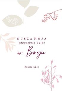 Opakowanie A Kartka składana - Dusza moja odpoczywa ST