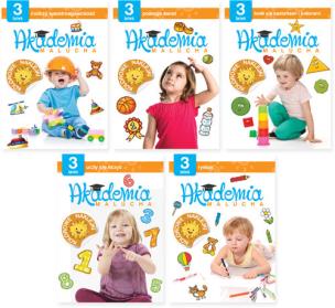 Okładka książki Akademia malucha. Pakiet 3-latka (części 1-5)
