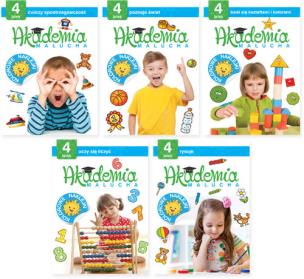 Okładka książki Akademia malucha. Pakiet 4-latka (części 1-5)