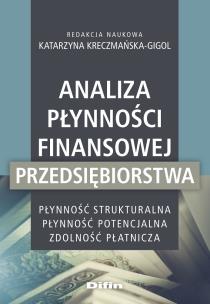 Okładka książki Analiza płynności finansowej przedsiębiorstwa