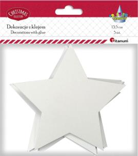 Opakowanie Dekoracje kartonowe z klejem Gwiazda 5szt