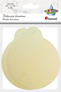 Opakowanie Drewniane bombki 2szt