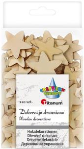 Opakowanie Drewniane gwiazdki 120szt