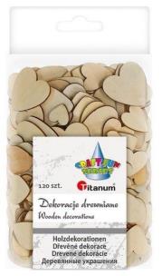 Opakowanie Drewniane serca 120szt