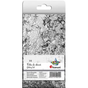 Opakowanie Folia do złoceń srebrna w płatkach 3g