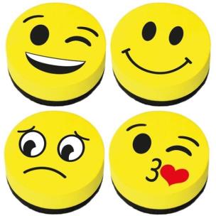 Opakowanie Gąbki magnetyczne Emotikon mix