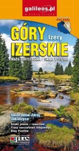 Okładka książki Góry Izerskie. Mapa turystyczna, 1:25 000