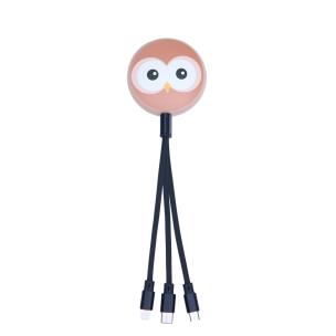 Opakowanie Kabel Zwierzątka 3 w 1 Owl
