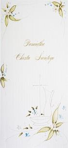 Opakowanie Karnet Chrzest DL C08 - Krzyż chłopiec