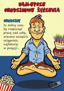 Opakowanie Karnet Comic B6 + koperta wzór nr 03 Urodziny