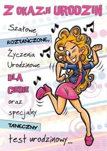 Opakowanie Karnet Comic B6 + koperta wzór nr 12 Urodziny