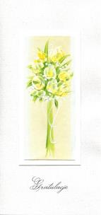 Opakowanie Karnet Gratulacje DL G01 - Zielony bukiet