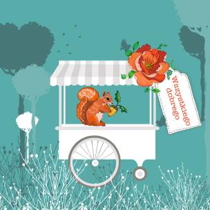 Opakowanie Karnet Swarovski kwadrat CL3403 Wszystkiego dobreg