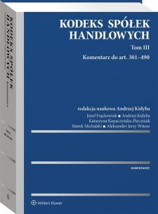 Okładka książki Kodeks spółek handlowych Tom 3