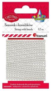 Opakowanie Koraliki na sznurku 3mmx4,5m białe
