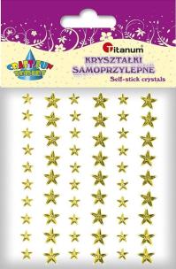 Opakowanie Kryształki samoprzylepne gwiazdki złote