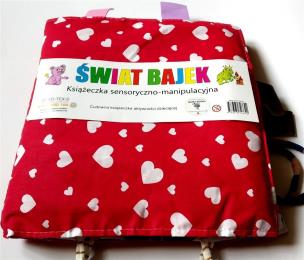 Okładka książki Książeczka sensoryczno-manipulacyjna. Świat bajek