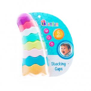 Kubeczki do układania 8szt. Wydawca: BamBam. Multiszop.pl Opakowanie Kubeczki do układania 8szt
