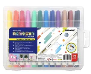 Opakowanie Marker permanentny mini 12 kolorów MUNGYO