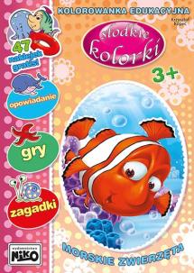 Okładka książki Morskie zwierzęta. Słodkie kolorki